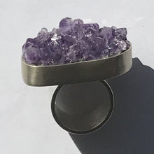Load image into Gallery viewer, Spectacular Amethyst and Stirling Silver Ring
