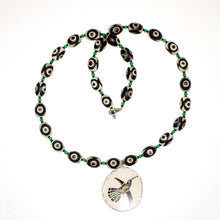 Load image into Gallery viewer, New Mexico Pueblo Ceramic Bird Pendant Necklace