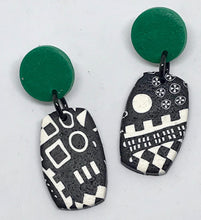 Load image into Gallery viewer, Green Paradise Earrings by Wendy Moore