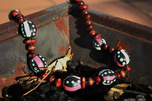 Load image into Gallery viewer, Necklace with Hand-Painted Gumnut Beads By the Women of Camel Camp