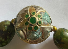 Load image into Gallery viewer, Vintage, Green, Turquoise Necklace. SOLD