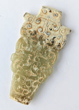 Load image into Gallery viewer, Genuine Antique Carved Jade Pendant