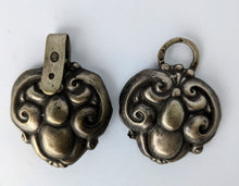 Load image into Gallery viewer, Antique Hand Beaten Sterling Silver Shoe Buckle