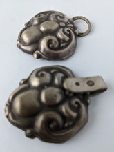 Load image into Gallery viewer, Antique Hand Beaten Sterling Silver Shoe Buckle