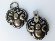 Load image into Gallery viewer, Antique Hand Beaten Sterling Silver Shoe Buckle