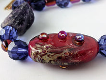Load image into Gallery viewer, Raw Amethyst, Amethyst Bead, Purple Jade, &amp; Glass Bead Necklace
