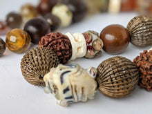 Load image into Gallery viewer, Unique Necklace with Mix of Earthy Toned Unusual Beads