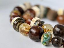Load image into Gallery viewer, Unique Necklace with Mix of Earthy Toned Unusual Beads