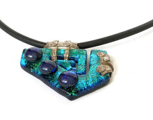 Load image into Gallery viewer, Exotic Dichroic Glass Neckpiece by Roz Eberhard Swan