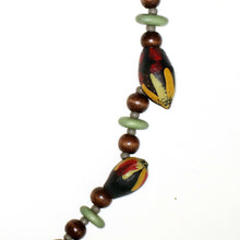 Load image into Gallery viewer, Necklace with Hand-Painted Gumnut Beads By the Women of Camel Camp