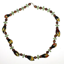 Load image into Gallery viewer, Necklace with Hand-Painted Gumnut Beads By the Women of Camel Camp