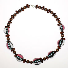 Load image into Gallery viewer, Necklace with Hand-Painted Gumnut Beads By the Women of Camel Camp