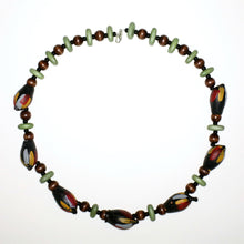 Load image into Gallery viewer, Necklace with Hand-Painted Gumnut Beads By the Women of Camel Camp