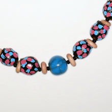 Load image into Gallery viewer, Necklace with Hand-Painted Gumnut Beads By the Women of Camel Camp
