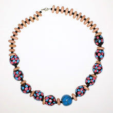 Load image into Gallery viewer, Necklace with Hand-Painted Gumnut Beads By the Women of Camel Camp