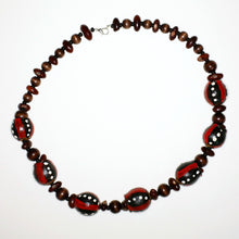 Load image into Gallery viewer, Necklace with Hand-Painted Gumnut Beads By the Women of Camel Camp