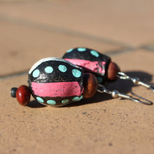 Load image into Gallery viewer, Handmade Earrings using Unique Painted Gumnuts by the Women of Camel Camp