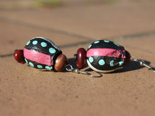 Load image into Gallery viewer, Handmade Earrings using Unique Painted Gumnuts by the Women of Camel Camp