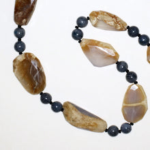 Load image into Gallery viewer, Luscious Peruvian Opal and Lapis Lazuli Gemstone Necklace