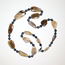 Load image into Gallery viewer, Luscious Peruvian Opal and Lapis Lazuli Gemstone Necklace