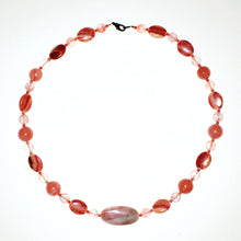 Load image into Gallery viewer, Cherry Quartz and Rhodochrosite Necklace