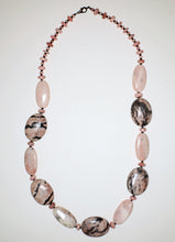Load image into Gallery viewer, Pink Jasper and Rhodochrosite Necklace
