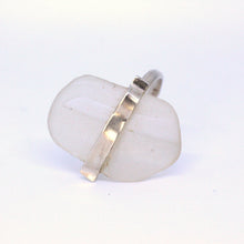 Load image into Gallery viewer, Milky Beach Glass Ring by Diane Connal