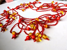 Load image into Gallery viewer, Really Long Red Beaded Necklace By Sionemaletau Falemaka