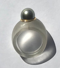 Load image into Gallery viewer, Vintage Gold, Tahitian Pearl and Resin Ring by Dallas James Power.