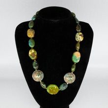 Load image into Gallery viewer, Vintage, Green, Turquoise Necklace. SOLD