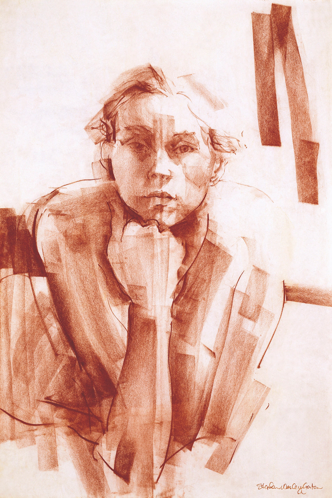 'Helen' 1983 Pastel on Paper 105x79cm | Stephen Gorton
