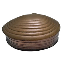 Load image into Gallery viewer, Medium Solid Brass Lidded Shell Box
