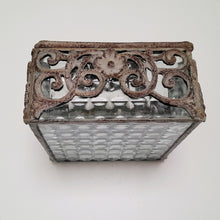 Load image into Gallery viewer, Medium Lead Light Square Hinged Jewellery Box
