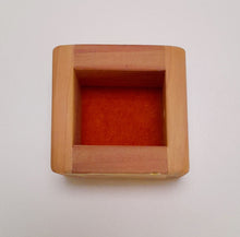 Load image into Gallery viewer, Small Wooden Square Box with Mona Vale Decoupage Map
