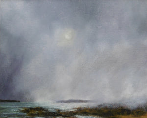 'Incoming Storm, Sydney Harbour' by Steffie Wallace.  SOLD