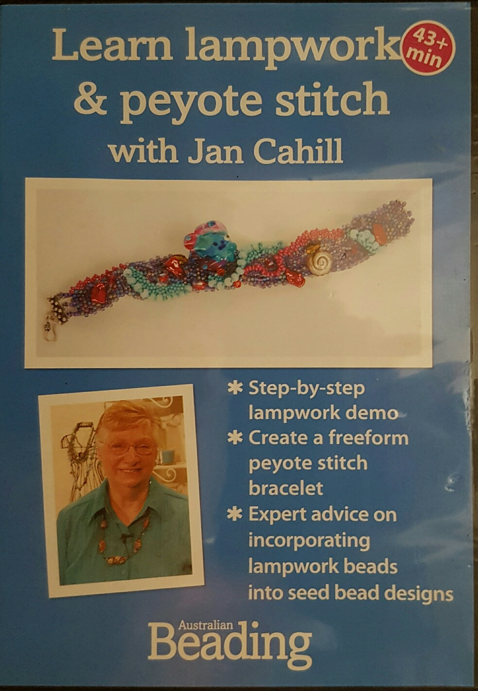 DVD Lampwork Bead and Peyote Stitch Bracelet