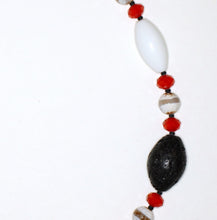 Load image into Gallery viewer, Glass, Agate and Lavastone Neck Piece
