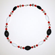 Load image into Gallery viewer, Glass, Agate and Lavastone Neck Piece
