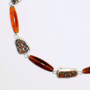 New Mexico Pueblo Ceramic Linked Necklace