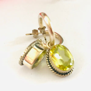 Luscious Peridot and Stirling Silver Earrings