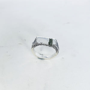 Rectangle Stirling Silver Signet Ring by Kirra-lea Caynes