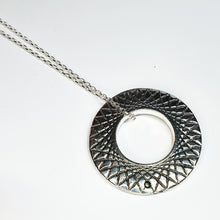 Load image into Gallery viewer, Stirling Silver Patterned Ring Pendant by Kirra-lea Caynes
