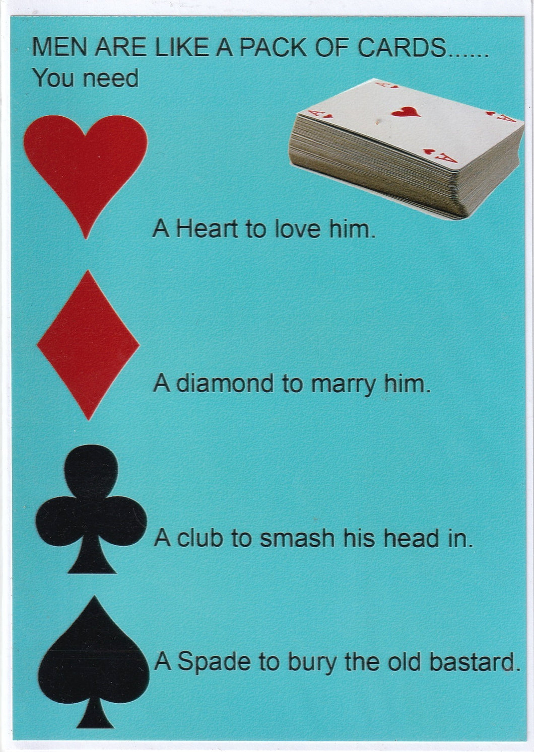 Men Are Like Cards