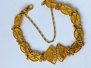 Vintage 22 Carat Gold Fine Filigree Bracelet