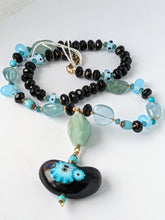 Load image into Gallery viewer, Stunning Polymer Clay and Gemstone Beaded Necklace
