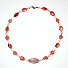 Load image into Gallery viewer, Cherry Quartz and Rhodochrosite Necklace
