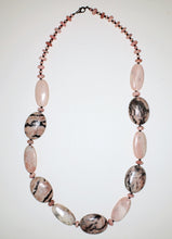 Load image into Gallery viewer, Pink Jasper and Rhodochrosite Necklace
