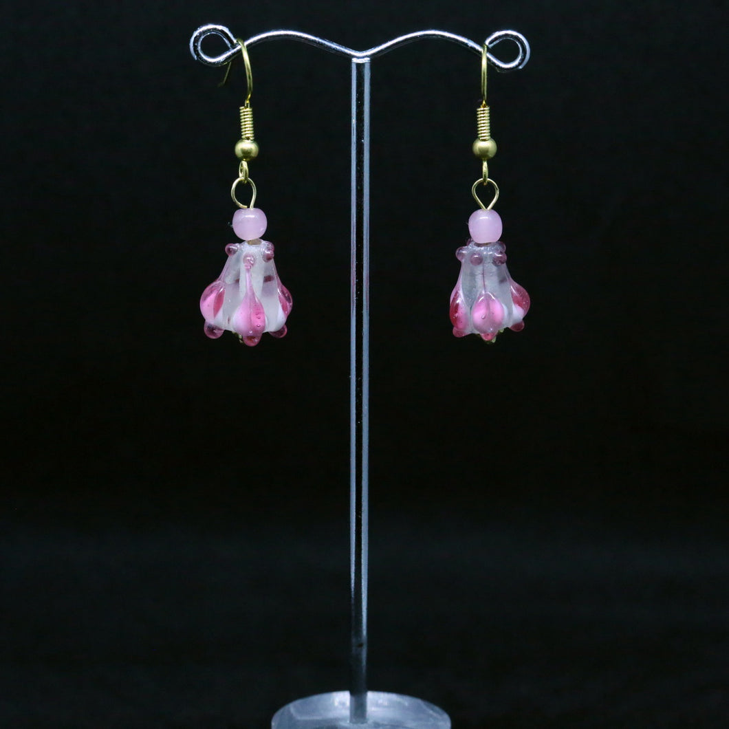 Lampwork Tulip Earrings by Australian Glass Artist