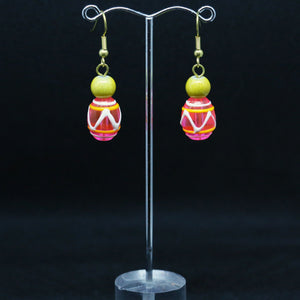 Lampwork and Mysteriex Earrings by Christine Smalley