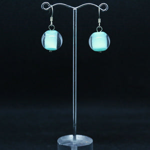 Aqua Sommerso Glass Earrings